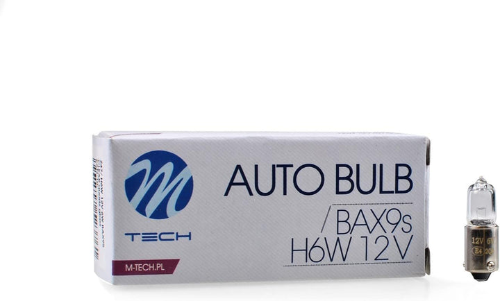 M-Tech Z47 Halogenlampe BAX9S 12 V/6 W H6 W, Set von 10