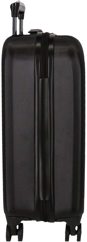 Movom Riga Kabinenkoffer Schwarz 40x55x20 cms Hartschalen ABS Kombinationsschloss 37L 2,8Kgs 4 Doppe