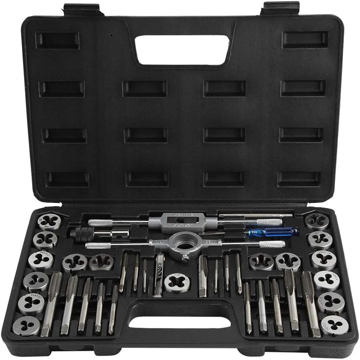 Gewindeschneider-Set, 40 Stück, M3-M12 Windeisen, Windeisen, Halter mit Schraube, Pitch Gauge, robus