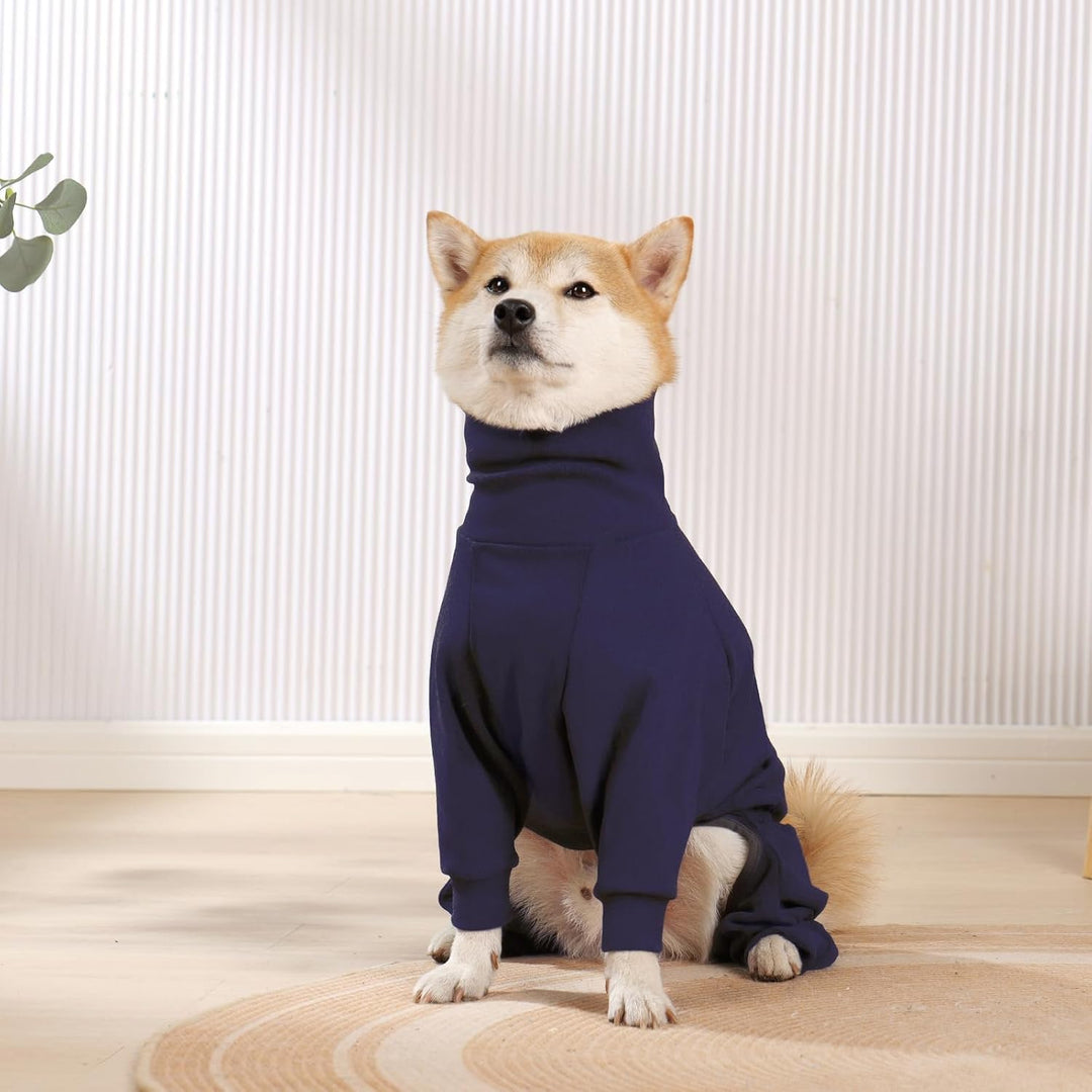 Hundemantel Winter, Warmer Fleece Hundepullover mit Beinen, Weiche Vierbeinige Hundejacke für Kleine