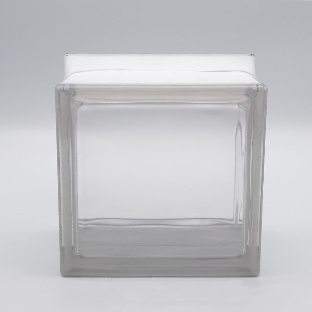 Fuchs Design 4 Stück Glassteine Vollsicht Klar glänzend 19x19x10 cm glänzend Klar | 19x19x10 Cm, glä