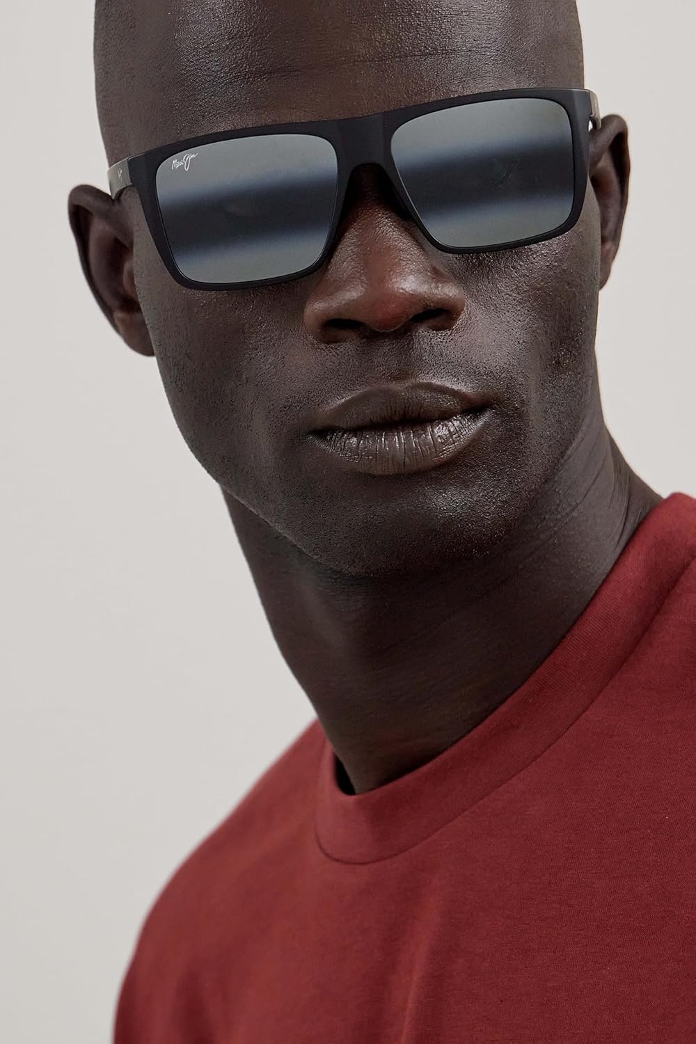 Maui Jim HONOKALANI Brille, Mattschwarz, 57/17/138, Unisex, Erwachsene, Mattes Schwarz
