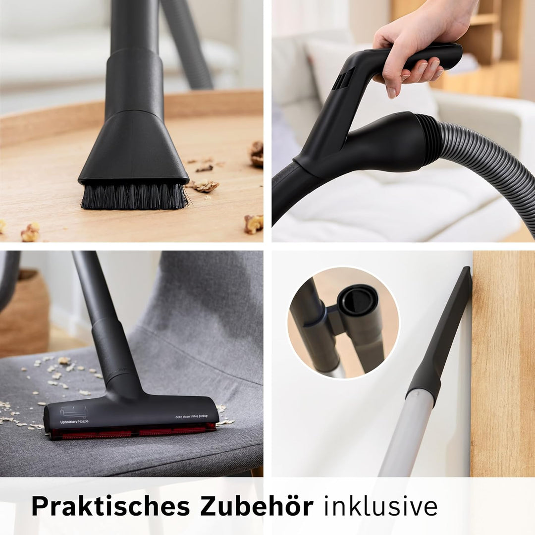 Bosch Staubsauger beutellos Serie 6 BGC41XECO, ideal für Allergiker, Hygiene-Filter, 10 Jahre Motorg