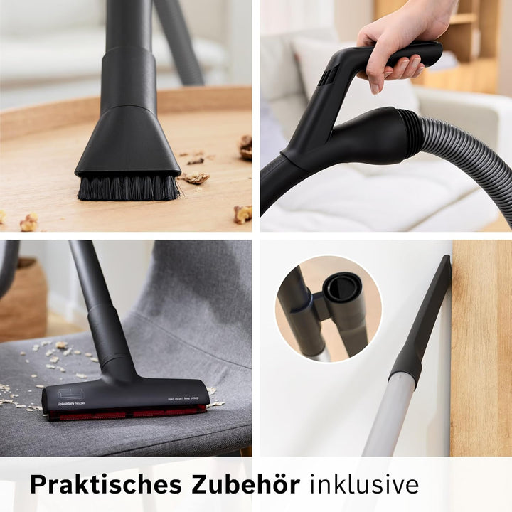 Bosch Staubsauger beutellos Serie 6 BGC41XECO, ideal für Allergiker, Hygiene-Filter, 10 Jahre Motorg