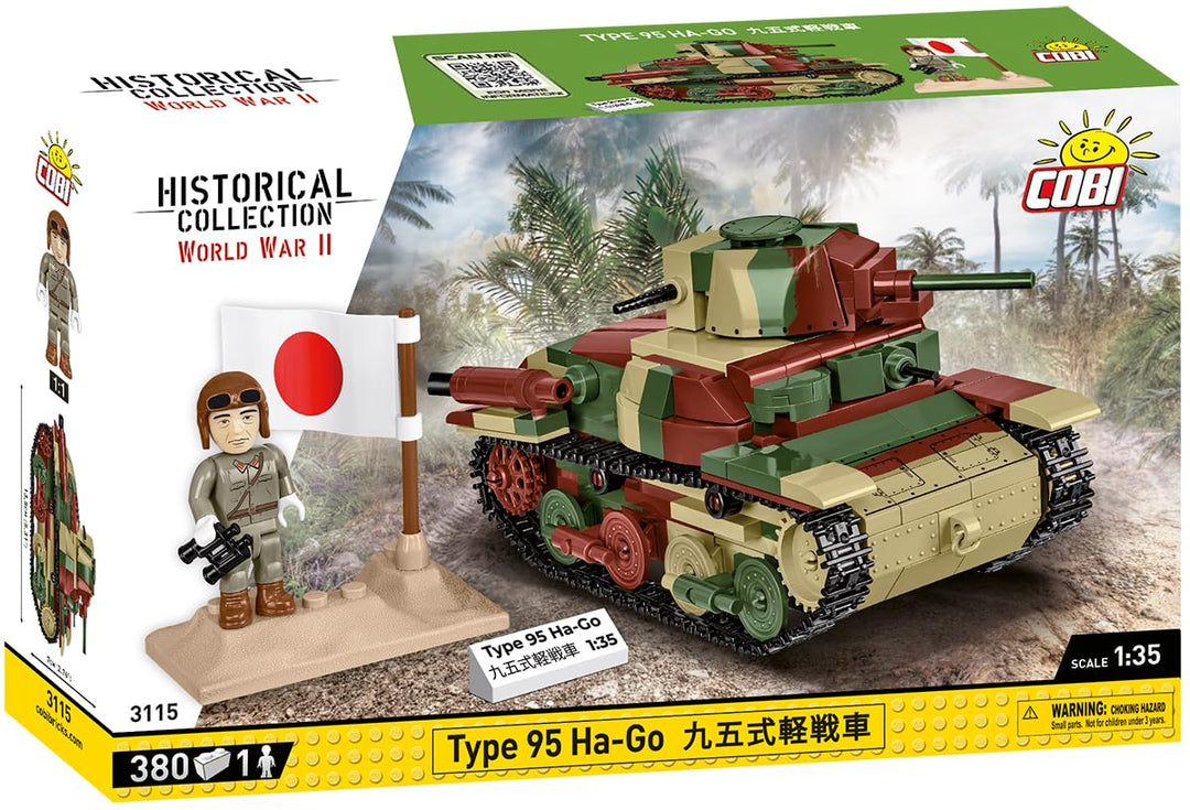 COBI Type 95 Ha-Go Scale 1:35, Dunkelgrün