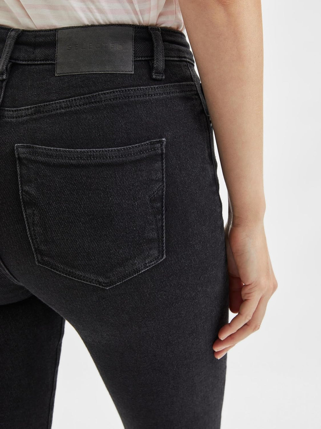 Selected Femme Damen Slfsophia Mw Skinny Black U Noos Jeans 32 Black Denim, 32 Black Denim