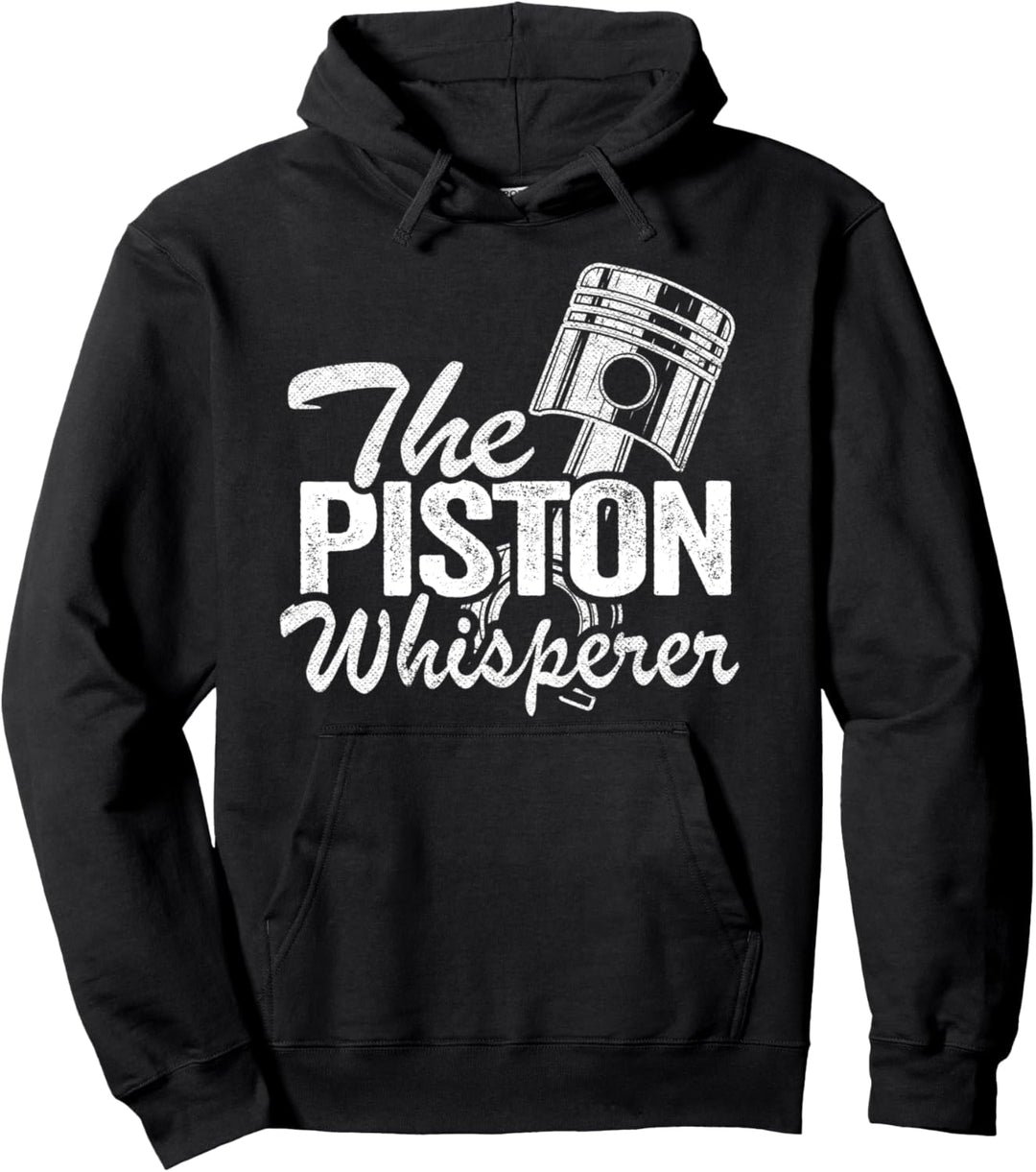 Der Piston Whisperer Rennwagen Teile Auto Lustiger Mechaniker Pullover Hoodie