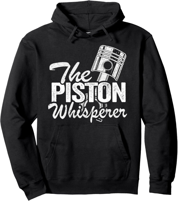 Der Piston Whisperer Rennwagen Teile Auto Lustiger Mechaniker Pullover Hoodie