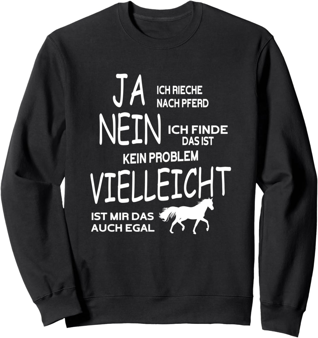 Ja ich rieche nach Pferd Friese Jungs Pony Spruch Pferdle Sweatshirt