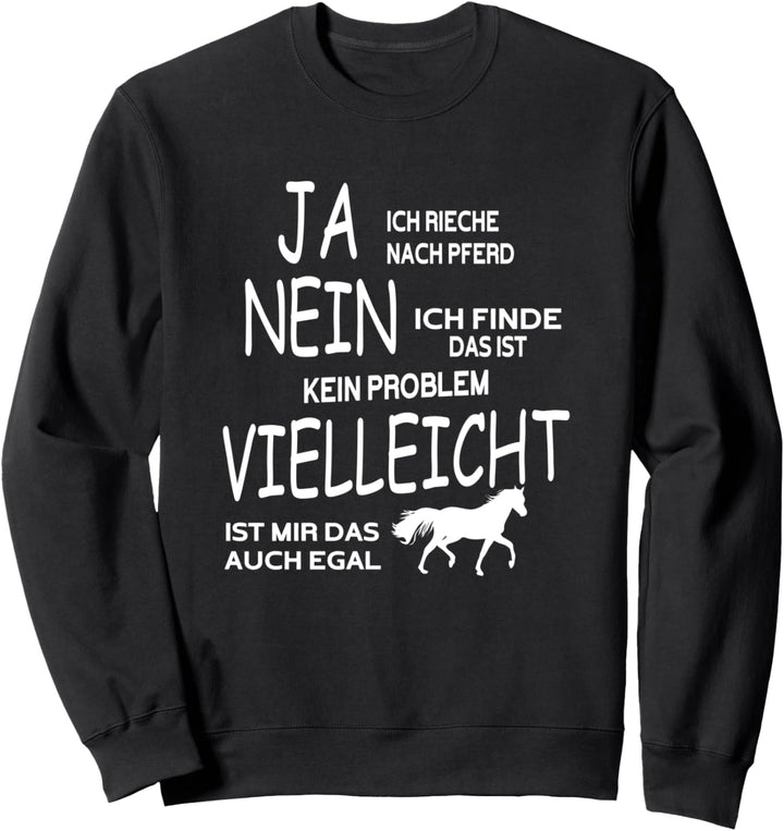 Ja ich rieche nach Pferd Friese Jungs Pony Spruch Pferdle Sweatshirt