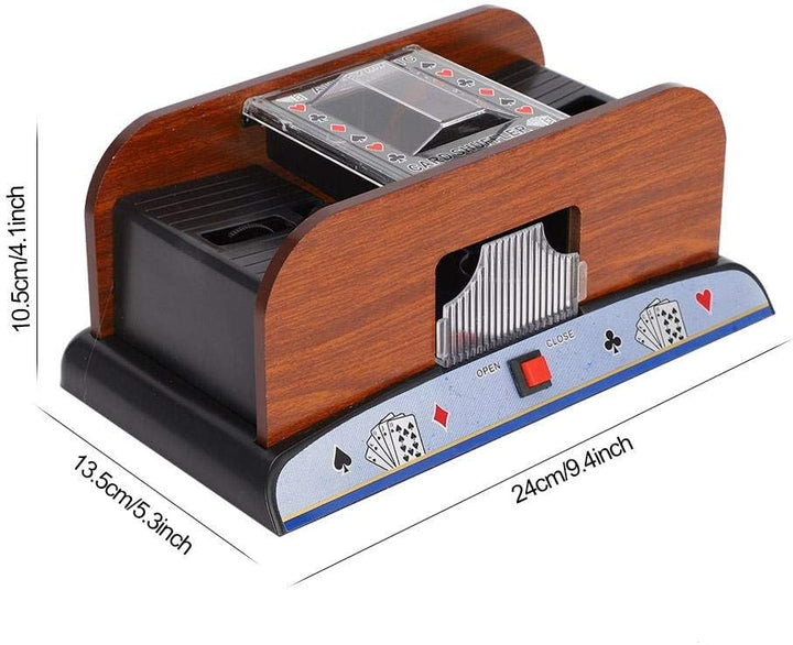 YUYTE Elektrischer Kartenmischer, Kartenmischmaschine, Automatischer Pokerkartenmischer für Pokerspi