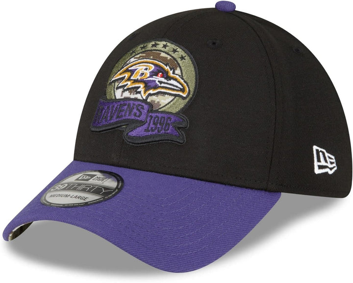 New Era Salute to Service 2022 Basecap 39Thirty NFL Fanartikel American Football Kappe schwarz M-L 3