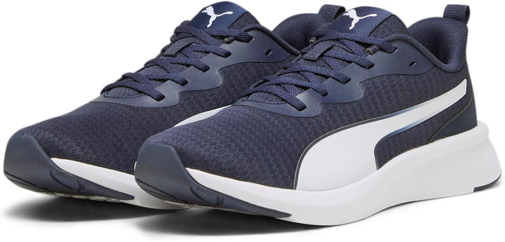 PUMA Unisex Flyer Lite Strassen-Laufschuh 45 EU Puma Navy Puma White, 45 EU Puma Navy Puma White
