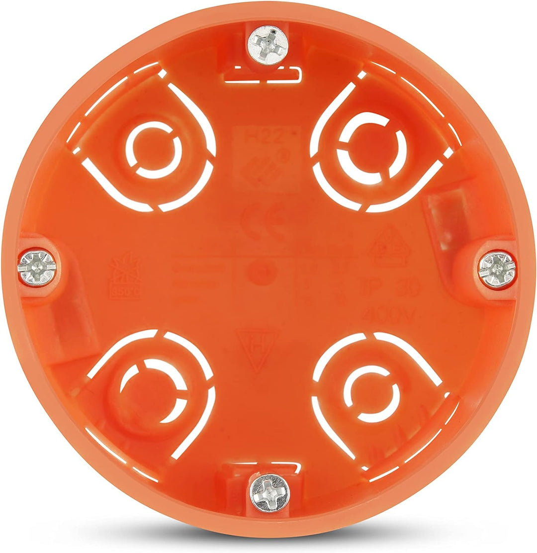 REV 0518342777 Hohlraumdose, Hohlwanddosen 25 St., Ø68mm, 35mm tief, Schrauben, orange 35 mm tief 25