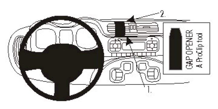 Brodit 854880 ProClip Halterung