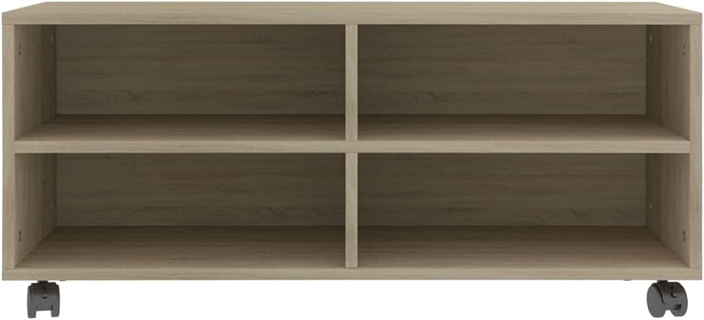 vidaXL TV Schrank mit Rollen Lowboard Fernsehtisch TV Möbel Board Tisch Fernsehschrank Sideboard HiF