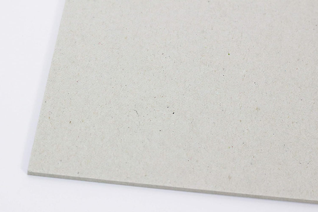 TATMOTIVE PREMIUM Buchbinderpappe 50 Stück DIN A4, 2mm 1260 g/qm Modellbaupappe, Bastelkarton, Graup