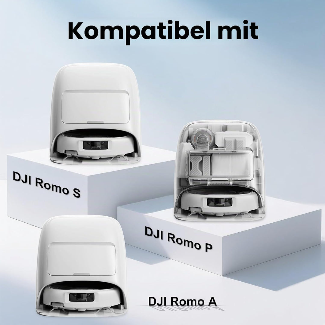 8 Stück Antibakterielle Staubbeutel Zubehör für DJI Romo P, Romo S, Romo A Saugroboter, Ersatzbeutel