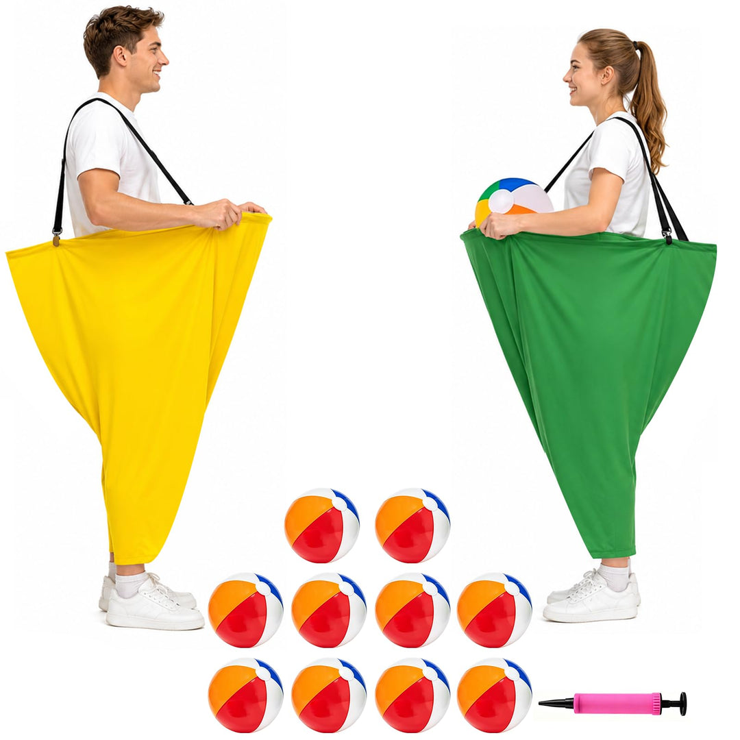 17 Stück Granny Pants Wurfspiel, übergrosse Oma Hosen Spiel | Granny Pants Spiel mit 10 Hüpfbällen u