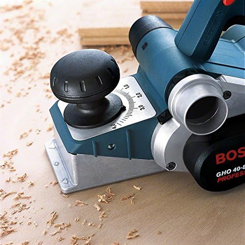 Bosch Professional Hobel GHO 40-82 C (850 Watt, inkl. Falztiefenanschlag, Parallelanschlag, Staubbeu