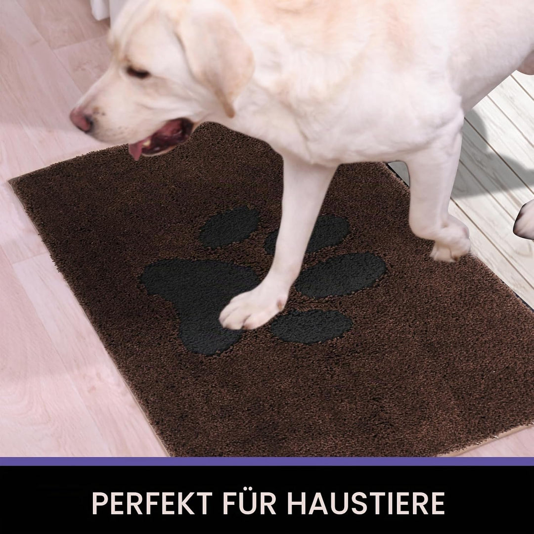 Schmutzfangmatte Türmatte für den Innenbereich 80 x 178 cm, rutschfeste waschbare Teppichmatte, flac