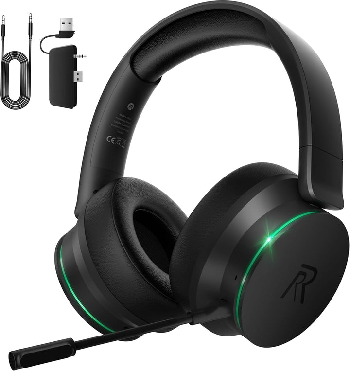 Wireless Gaming Headset für Xbox Series X|S, Xbox One, PS5, PS4, Noise Cancelling Bluetooth 5.3 Kabe