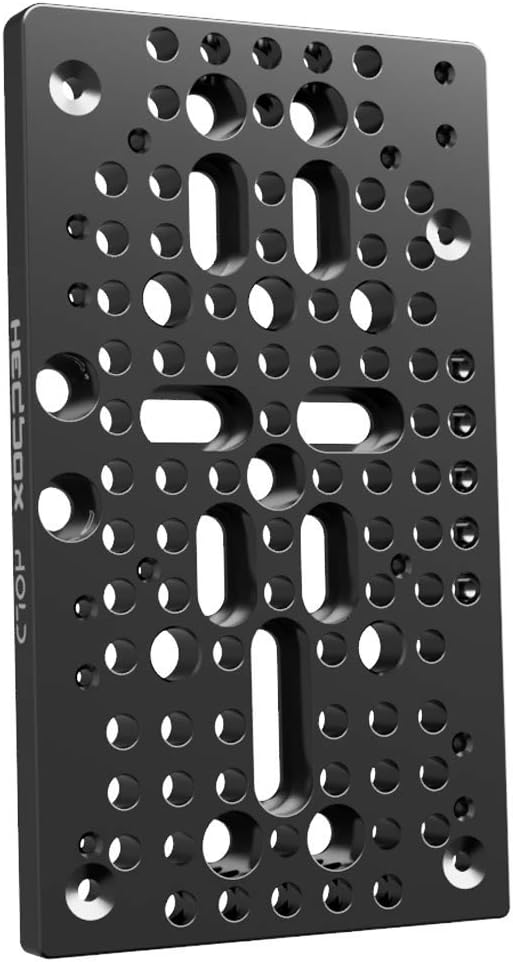 HEDBOX HOLD II System - Universelle Montageplatte aus Aluminium (Cheese Plate) mit 15-mm-Schienenblo