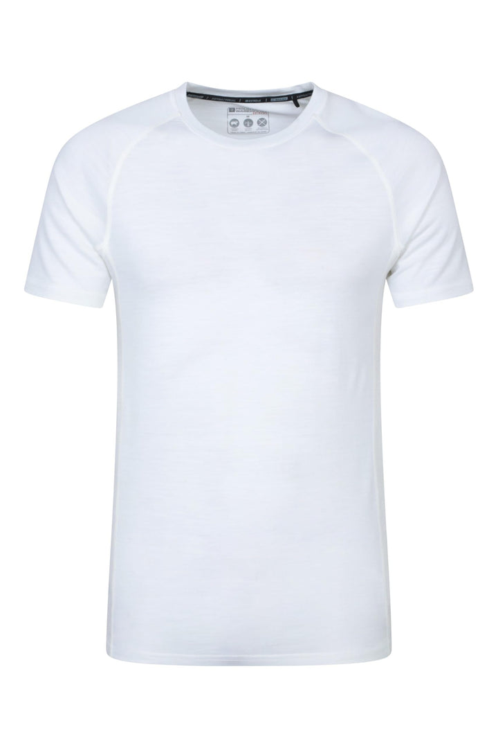 Mountain Warehouse Summit Merino II Herren T-Shirt XXS Weiss (02), XXS Weiss (02)