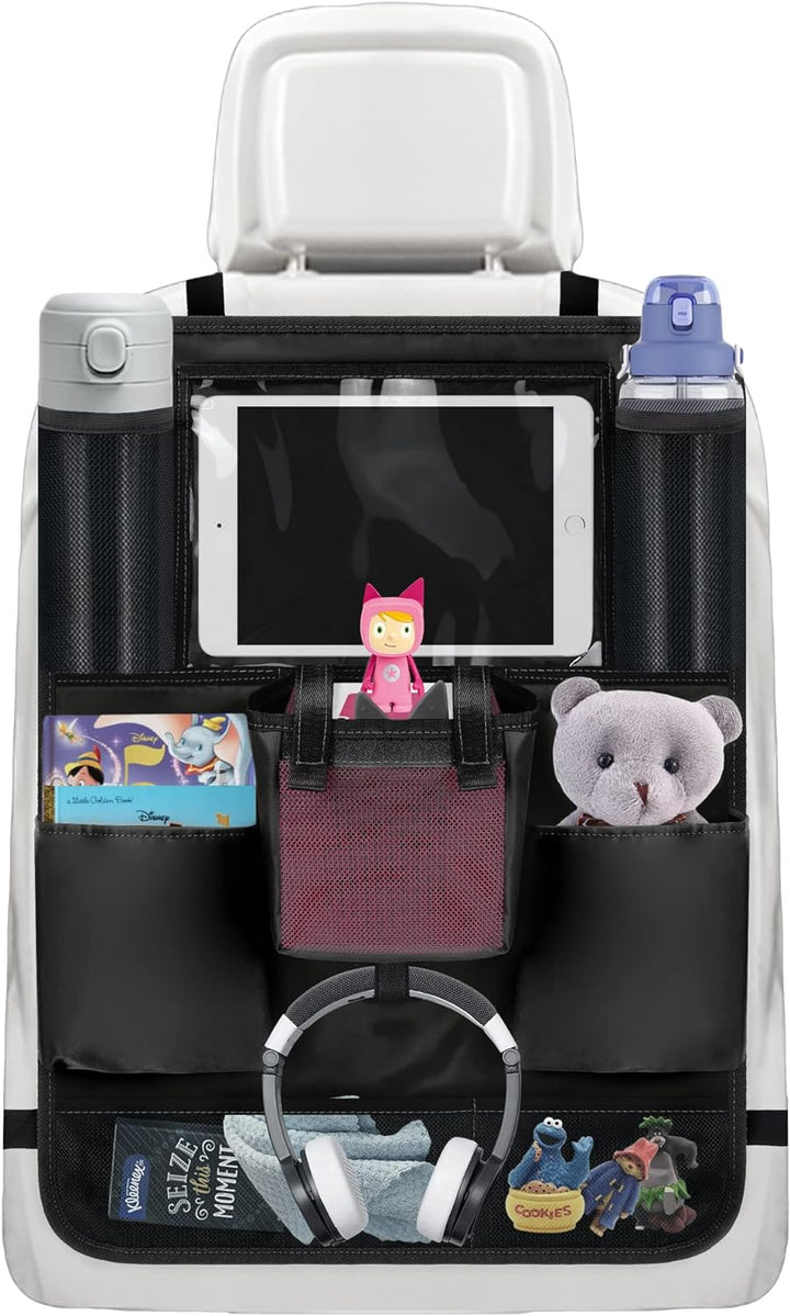 Annmore Auto Organizer für Toniebox Starterset, Rückenlehnenschutz Auto Kinder mit Halter für 10 Zol