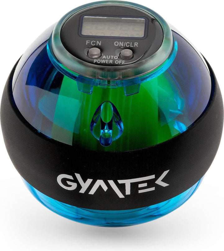 Gymtek® Gyro Handtrainer, Handgelenk Aufziehmechanik Drehzahlmesser Blau, Blau