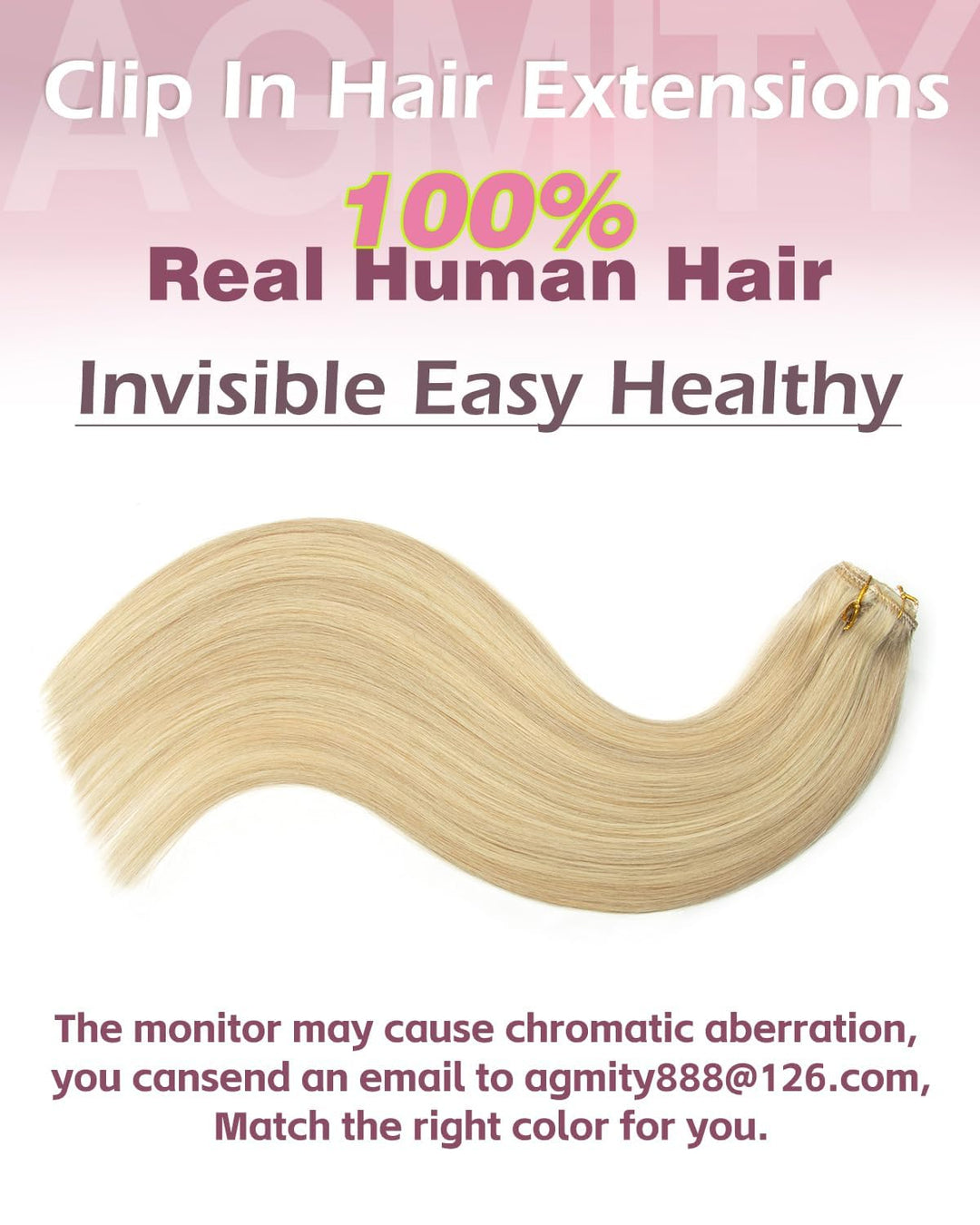 Clip in Extensions Echthaar 35cm 7 Stück 120g Glatt Nahtlos Hellbraun Mix | Sekundenschnelles Einset