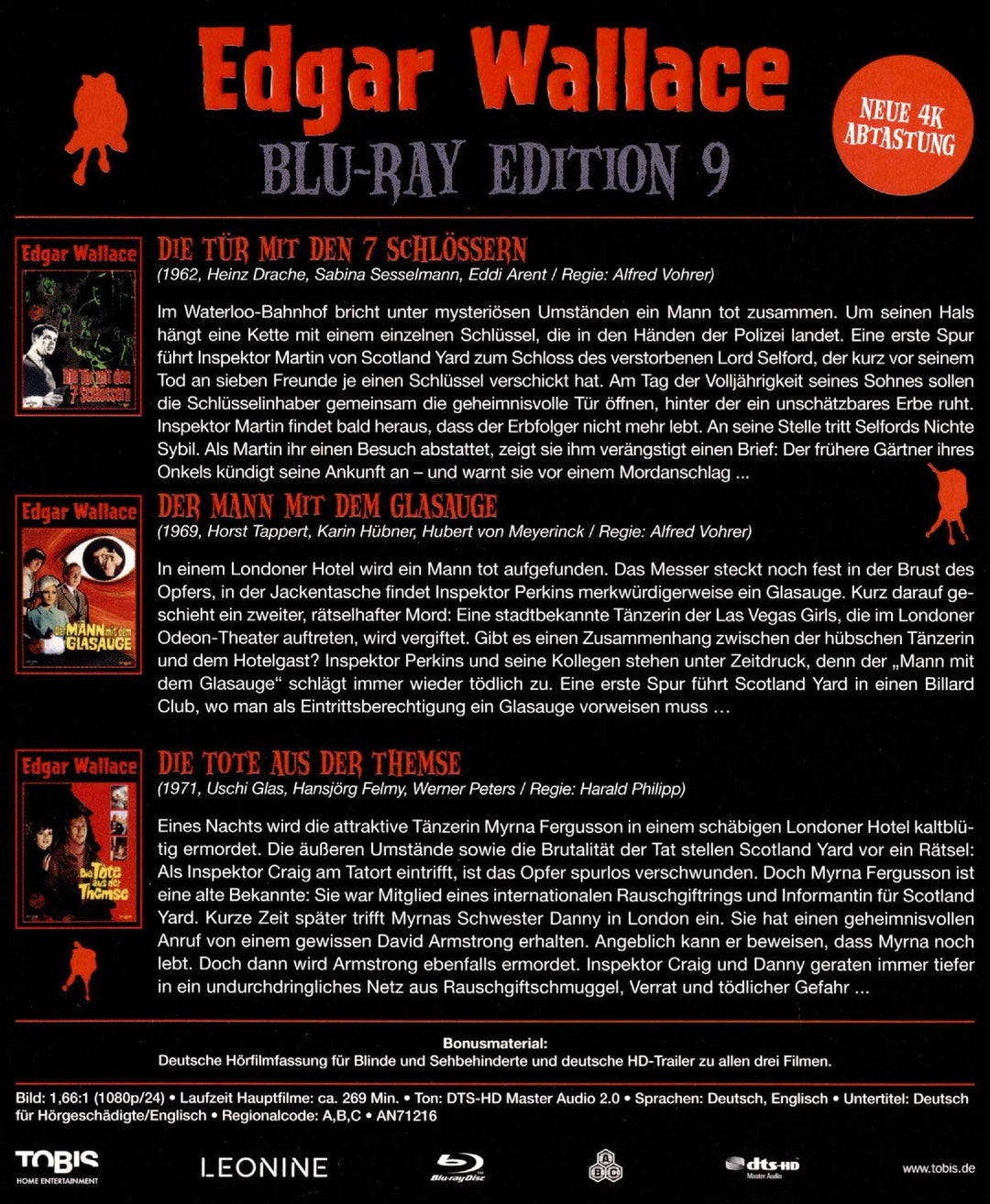 Edgar Wallace Edition 9 [Blu-ray], Blu-ray
