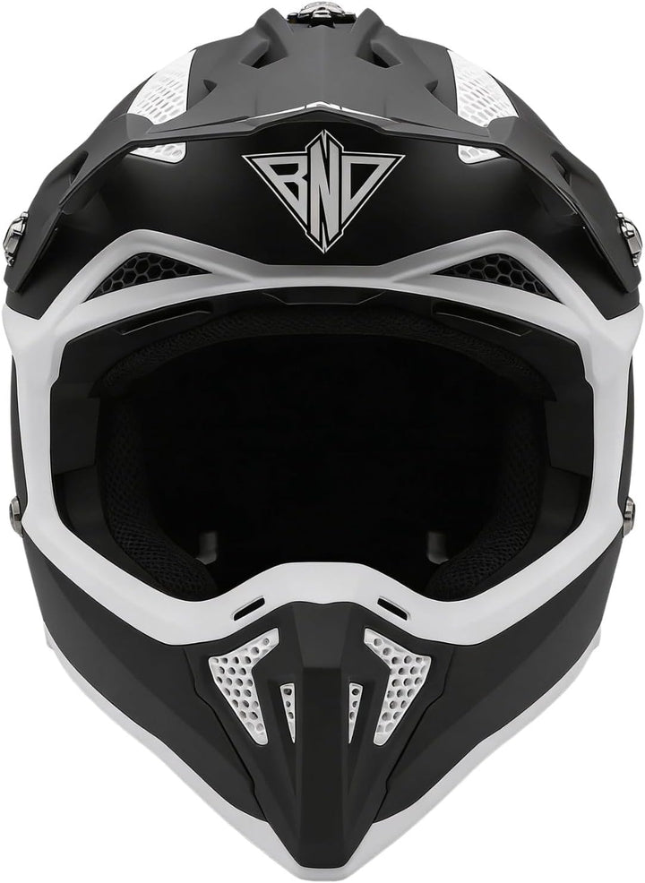 Broken Head Bavarian Patriot Motocross-Helm schwarz-blau-gelb - MX Cross-Helm - Quad-Helm - Sumo-Hel