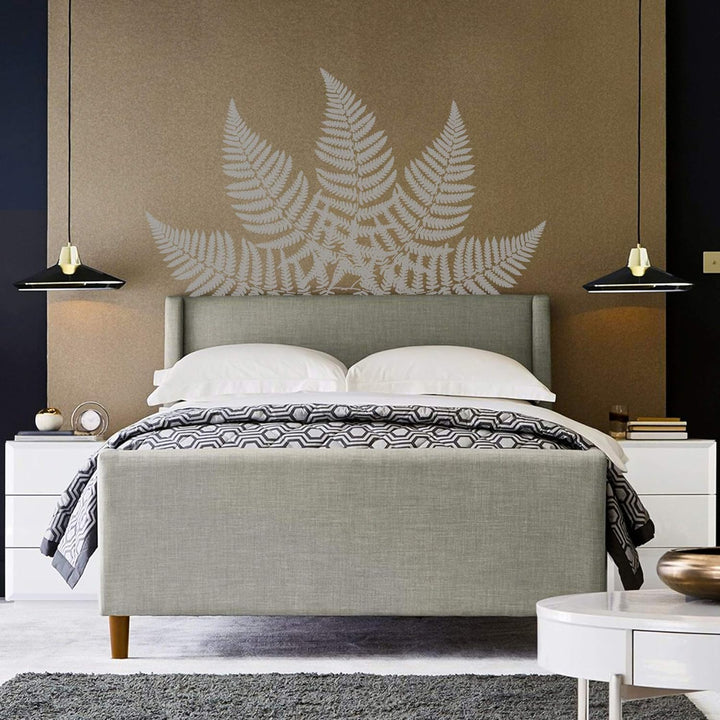 Wiederverwendbare Wandschablone aus Kunststoff // Farnblatt - Blatt - Pflanze // Muster Schablone Vo