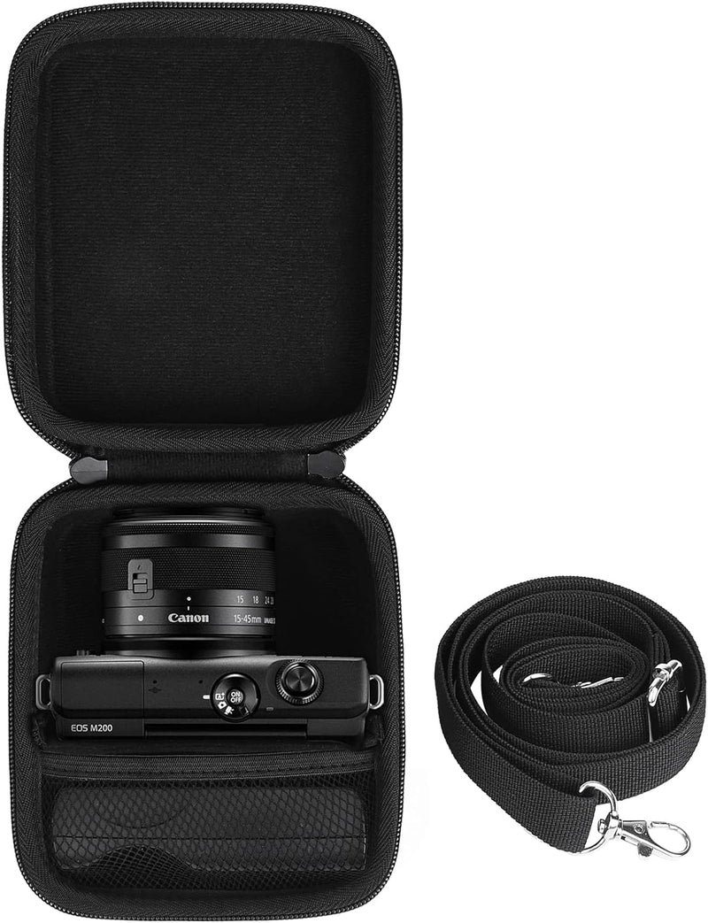 co2CREA case Harte Kameratasche Etui Tasche für Canon EOS M200 Systemkamera, Nur Hülle, für Canon EO