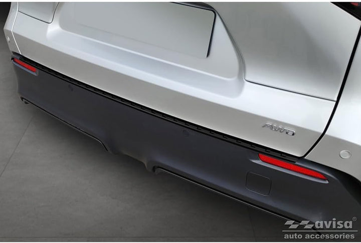 Avisa Matt-Schwarz Edelstahl Heckstossstangenschutz kompatibel mit Toyota bZ4X 2021- &amp; Subaru Solter