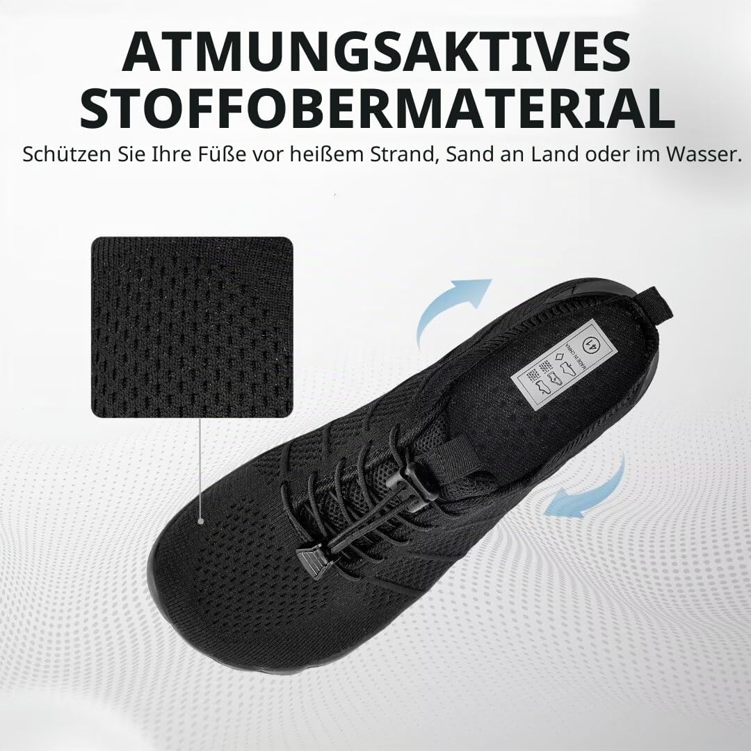 IceUnicorn Barfussschuhe Damen Herren Breite Traillaufschuhe Zehenschuhe Unisex Schwimmschuhe Strand