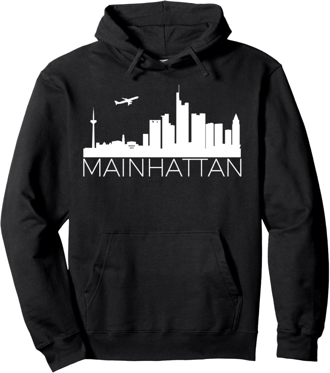 Mainhattan Frankfurt Skyline Fun Humor Witzig Lustig Pullover Hoodie