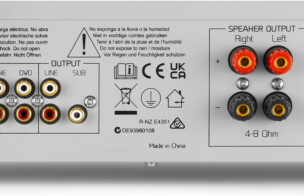 Audizio AD220A - HiFi-Stereo-Verstärker 2 x 200 Watt, Bluetooth Verstärker für Lautsprecher und HiFi