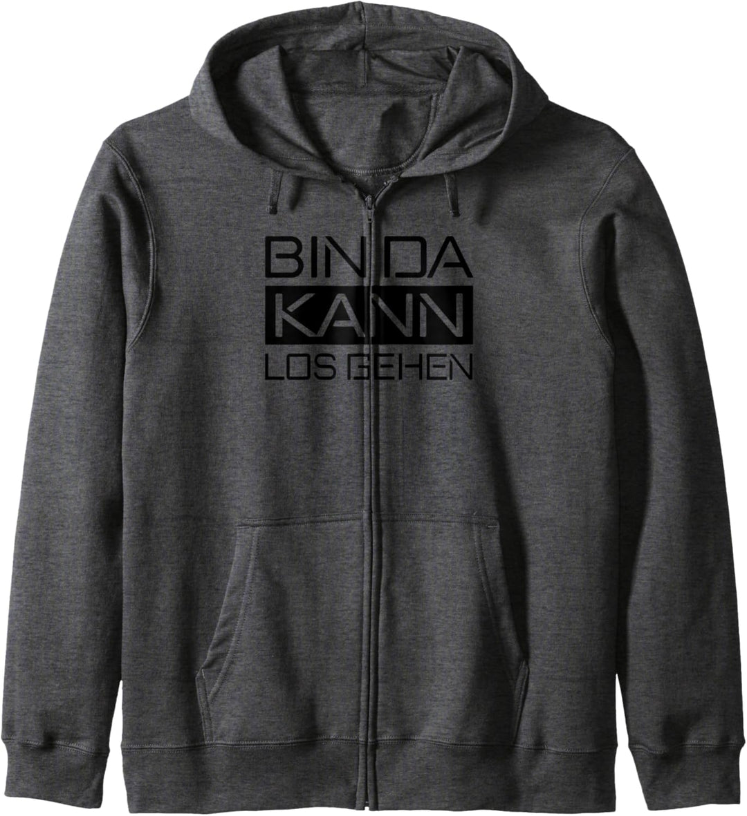 Witziges Spruch Bin da kann losgehen Herren Kapuzenjacke