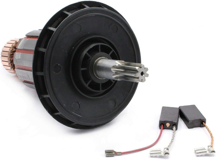 Anker Rotor Motor inkl. Lüfter + Kohlebürsten passend für Bosch GBH 5-40 DE, GBH 5-40 DCE, GSH 5 E,