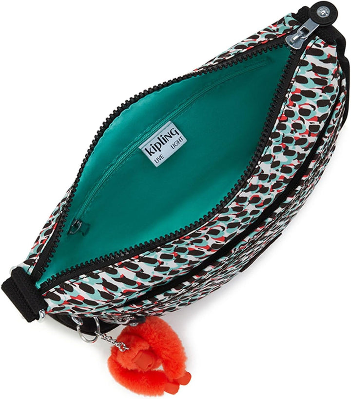 Kipling ARTO Mittelgrosse Umhängetasche Abstrakter Druck, Abstrakter Druck