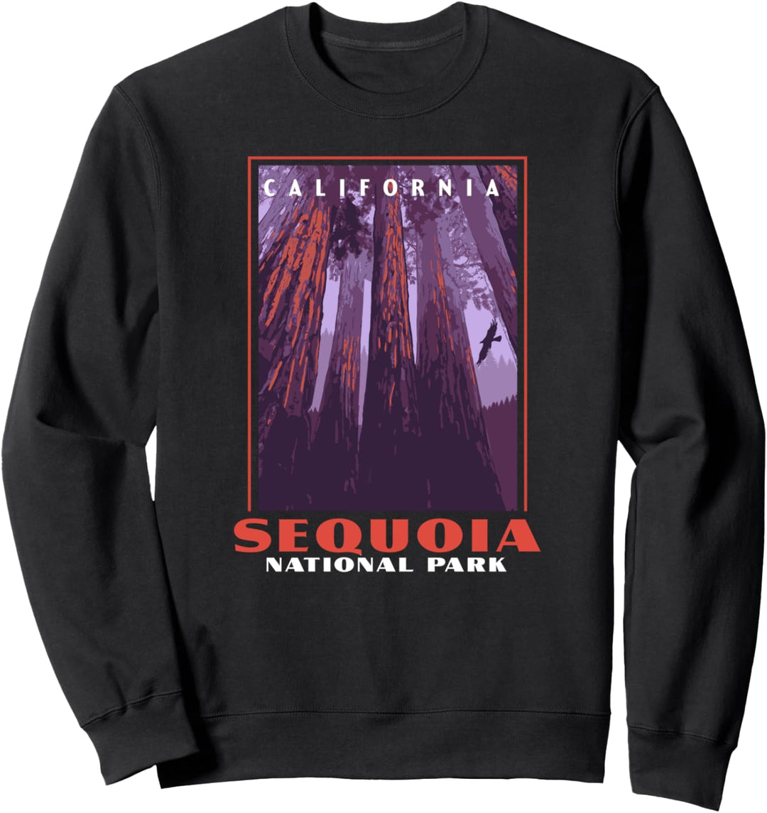 Sequoia National Park California Vintage WPA Poster Style Sweatshirt