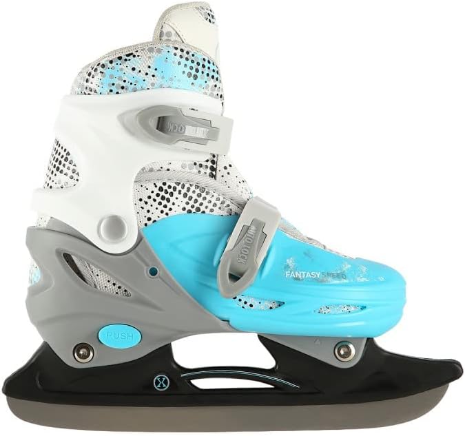Nils Extreme Inlineskates Rollschuhe Schlittschuhe 4in1 verstellbar Inliner Skates NH18331 (S, Blau)
