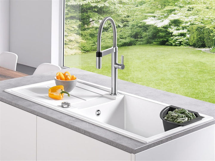 BLANCO Eck-Schale | Kunststoff schwarz | 215 x 215 mm | Passend zu allen Granitspüle aus SILGRANIT-S
