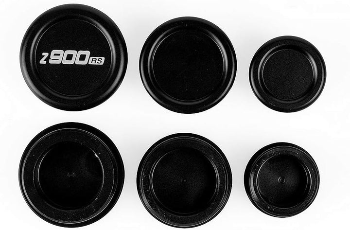Oldbones 6PCS Motorrad Rahmen Endkappen Blindstopfen Motorrad für Kawasaki Z900RS 2018 2019 in Schwa