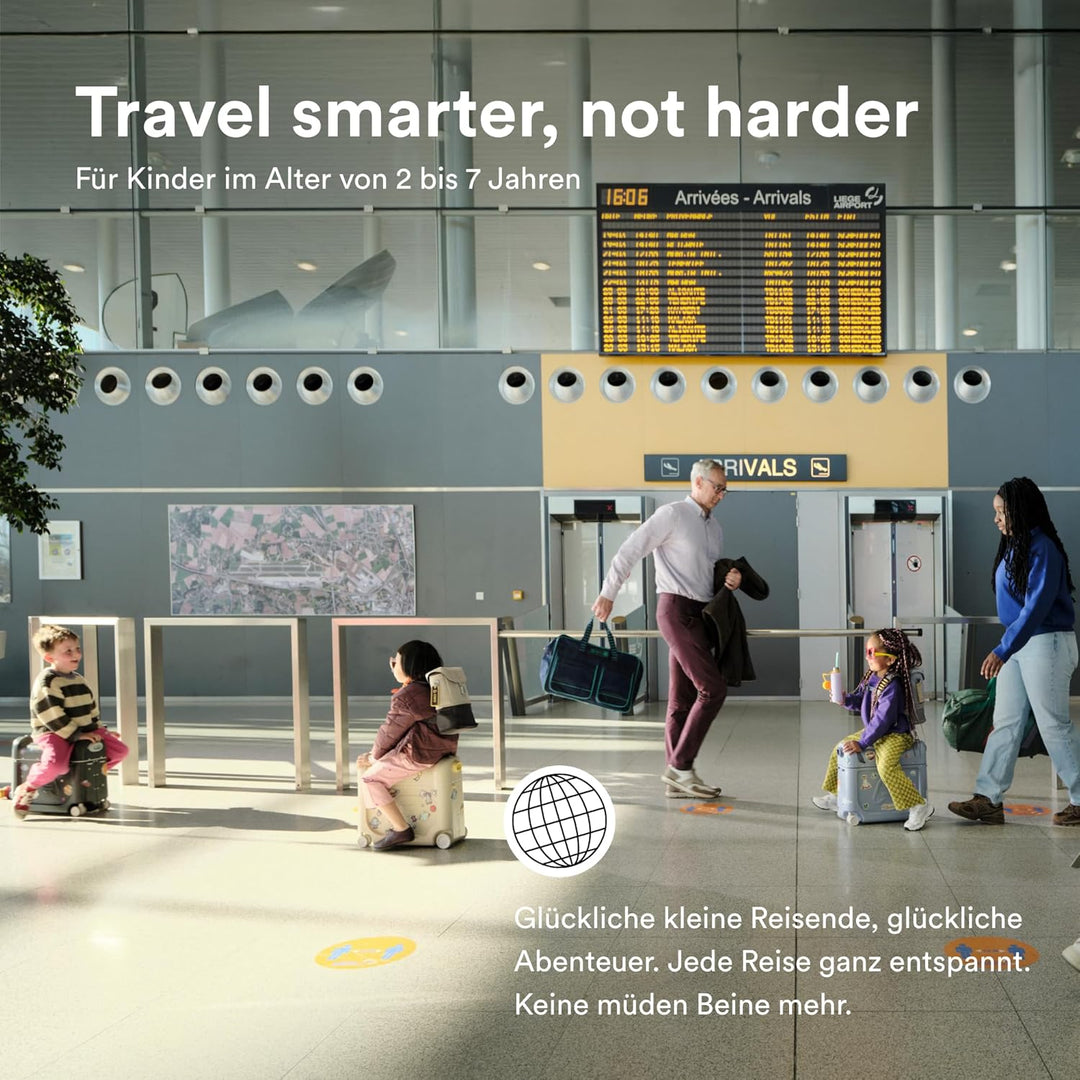 Stokke JetKids BedBox, Moonglow White - Aufsitzkoffer für Kinder von 2-7 Jahren (bis 35 kg) - Lässt