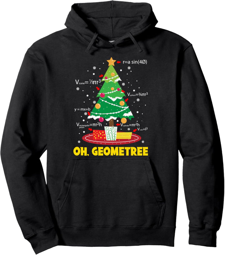 Oh Geometree Christmas Holiday Tops für Frauen Pullover Hoodie
