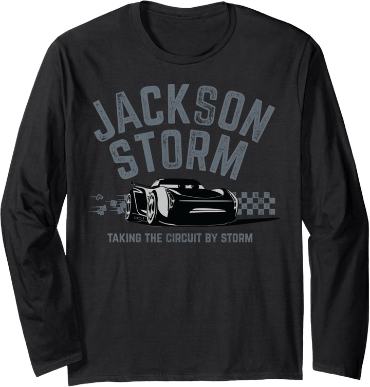 Disney Pixar Cars 3 Jackson Storm Taking The Circuit Text Langarmshirt