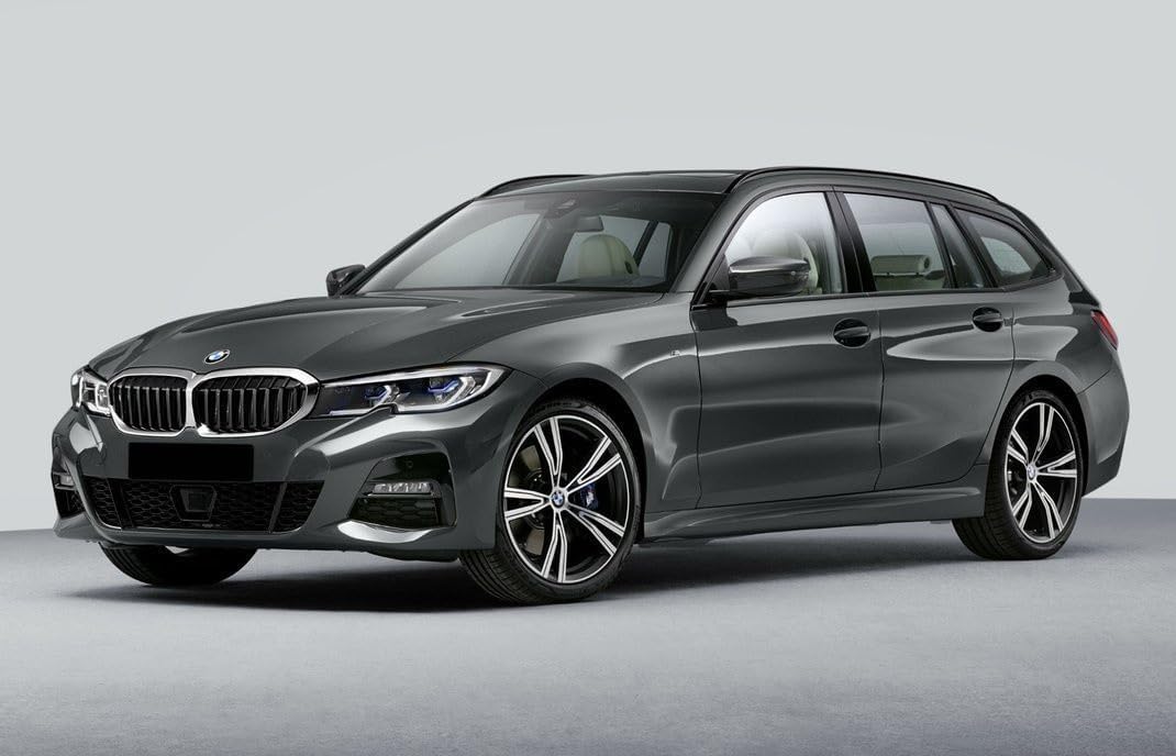 Avisa Edelstahl Heckstossstangenschutz kompatibel mit BMW 3er G21 Touring M-Paket 2018-2022 exkl. Sp